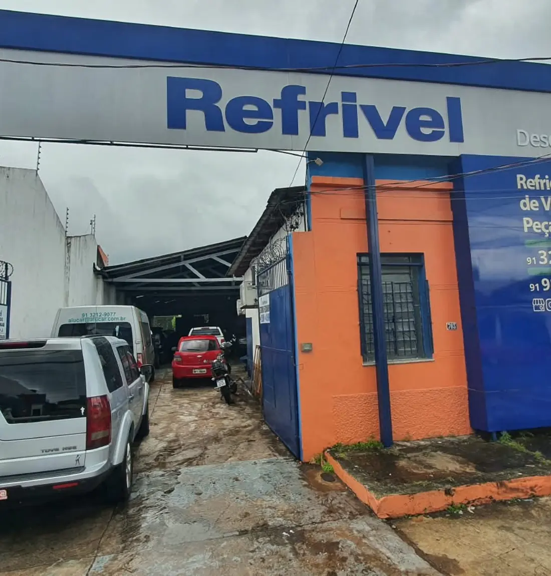 Fachada da Refrivel na Travessa Djalma Dutra, em Belém